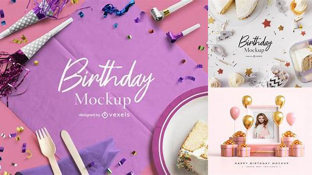 6491+ Happy Birthday Mockup PSD for Free