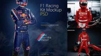 6492+ F1 Racing Kit PSD Mockup Side View Free Downloadable PSD