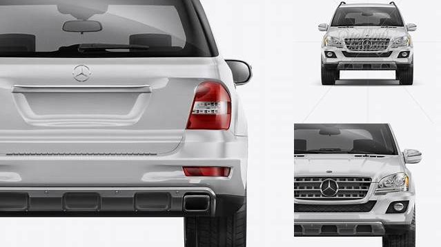 6494+ Mercedes-Benz ML PSD Mockup Half Side View Creative Design PSD Free Download