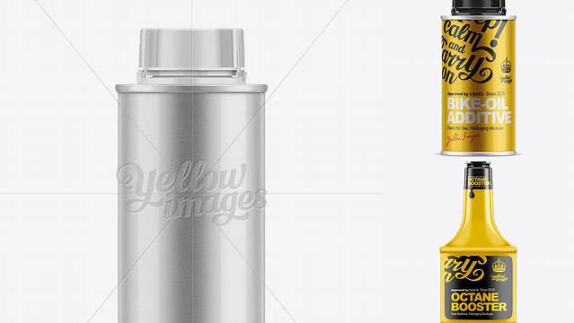 6499+ 125ml Bike Oil Additive Bottle PSD Mockup Smart Object PSD Template