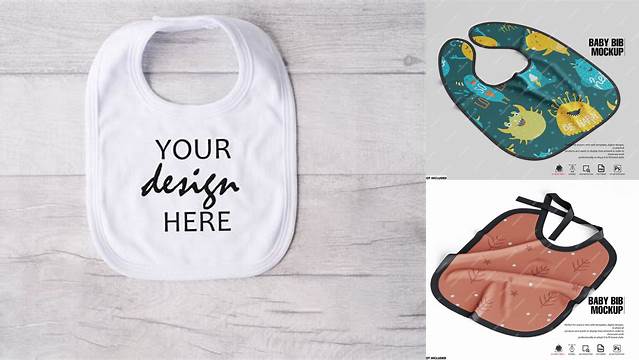 6502+ Baby Bib Mockup Free Include TIFF