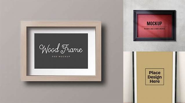 6504+ Wooden Photo Frame PSD Mockup Fully Editable Photoshop PSD Free Download