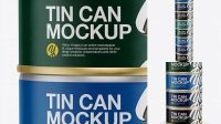 6506+ 5oz Four Cans PSD Mockup Modern PSD Templates