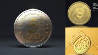 6509+ Free Realistic Detailed Coin Mockup In Psd For Free Download