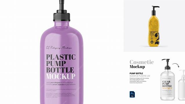 6509+ Matte Soap Bottle PSD Mockup Editable Photoshop Template Freebie