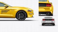 6511+ Mustang GT PSD Mockup Back View High Resolution