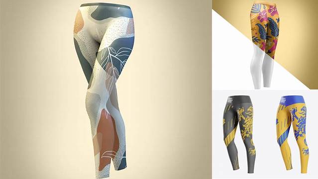 6515+ Women's Leggings PSD Mockup Side view Digital Resource Free Download