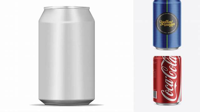 6523+ Aluminum Can 330ml Mock-Up Advanced Photoshop Template