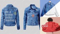 6523+ Denim Jacket Mockup Psd Free Easy Editable