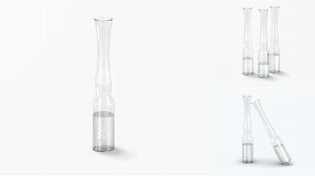 6525+ Clear Glass Ampoule PSD Mockup Unique High-Resolution Design Freebie