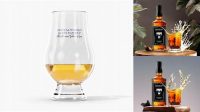 6528+ Whiskey Glass Mockup Premium PSD Freebie