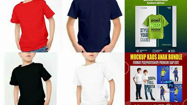 6532+ Mockup Kaos Anak Digital Download