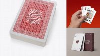 6533+ Deck of 52 Playing Cards PSD Mockup Top View Smart PNG Image