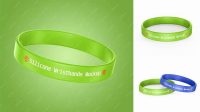 6534+ Thick Silicone Wristbands PSD Mockup Download Customizable PSD