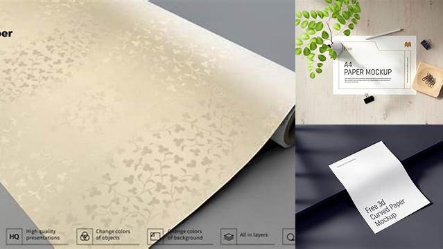 6546+ Silk Paper Mockup Free Creative Free Photoshop Template