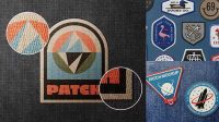 6548+ Embroidered Patch Mockup Smart PNG Image