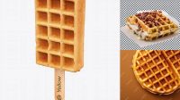 6550+ Belgian Waffle On Stick PSD Mockup Free Premium Photoshop Template Download