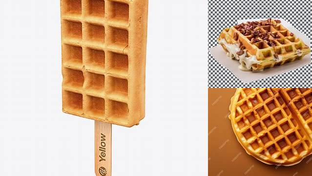 6550+ Belgian Waffle On Stick PSD Mockup Free Premium Photoshop Template Download