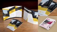 6555+ A4 Tri Fold Brochure Mockup Psd Free Download Download Free