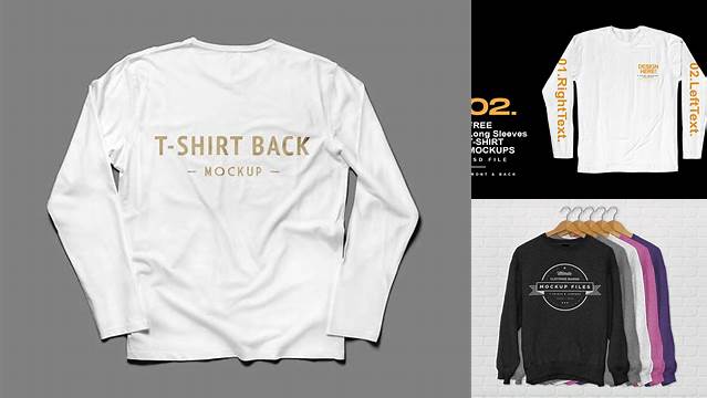 6571+ T Shirt Long Sleeve Mockup Free PSD Download