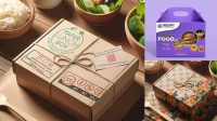 6573+ Paper Lunch Box Mockup Free PSD Free Download