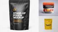 6576+ Matte Stand Up Pouch with Zipper PSD Mockup Versatile and Elegant PSD File