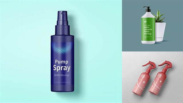 6579+ Garden Pump and Spray PSD Mockup Front View Exclusive Free Creative Resource