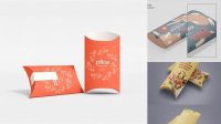 6579+ Kraft Paper Pillow Box PSD Mockup Download Free Premium Design PSD