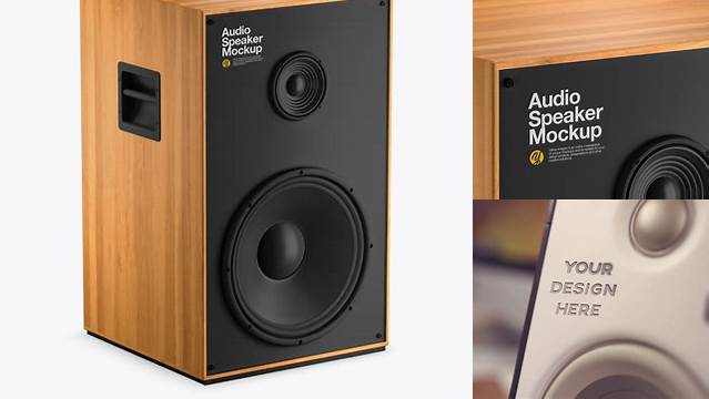 6579+ Wooden Audio Speaker PSD Mockup Best Free Mockup PSD