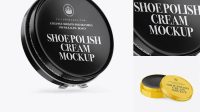 6581+ Glossy Shoe Polish Cream Jar PSD Mockup Download Free PSD