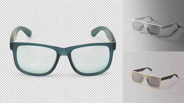 6581+ Transparent Glasses PSD Mockup Front view Modern Photoshop Resource