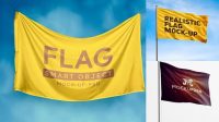 6585+ Mockup Bendera Psd High-Quality PSD Files