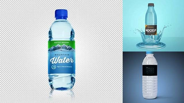 6586+ 1.5L Water Bottle PSD Mockup Fully Customizable Photoshop Freebie