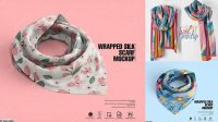 6587+ Scarf Mockup Free PSD