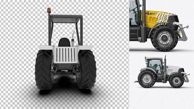 6590+ Tractor Mockup High-End PSD Download