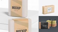 6592+ Kraft Soap Bar Package PSD Mockup High-End PSD Download