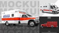 6594+ Ambulance Mockup Editable Photoshop File