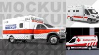 6596+ Ambulance Mockup Psd Free PSD Download