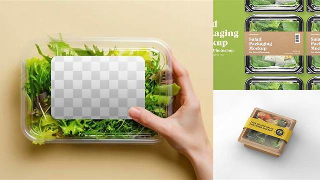 6596+ Salad Packaging Mockup Smart PNG Image