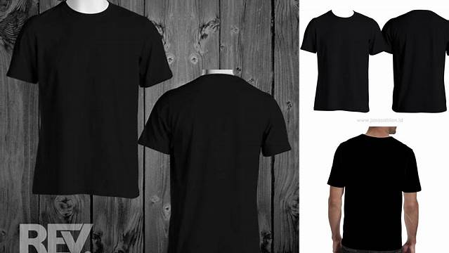 660+ Download Mockup Kaos Hitam Polos Depan Belakang Psd Smart Layer PSD