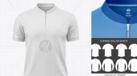 6601+ Chinese Collar Shirt Mockup Premium Quality Freebie