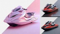 6610+ Jet Ski PSD Mockup Back view Free Graphic Mockup PSD