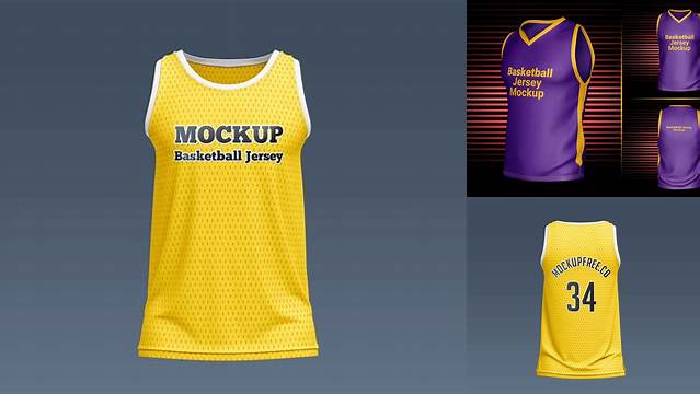 6611+ Free Basketball Jersey Mockup Free PSD for Designers