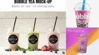 662+ Bubble Tea Mockup Free Download Include TIFF