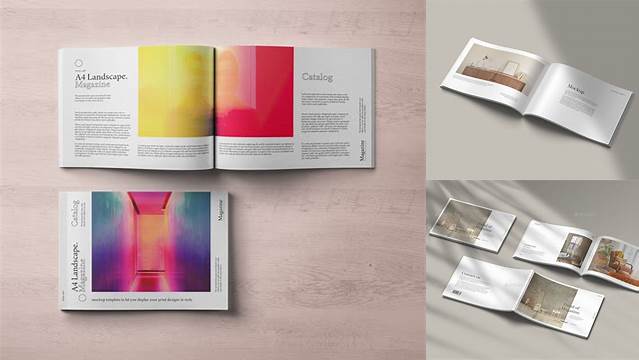 6620+ Landscape Magazine Mockup Best for Showcase