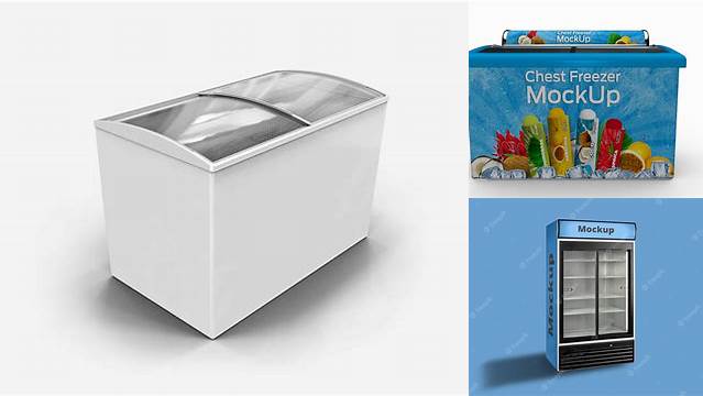 6621+ Chest Freezer PSD Mockup Premium Free Graphic Resource