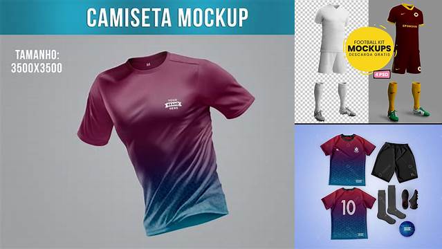 6621+ Mockup Uniforme De Futbol Free PSD Free Download