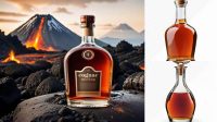 6624+ Cognac Bottle with Wooden Cap PSD Mockup Modern Free PSD Template