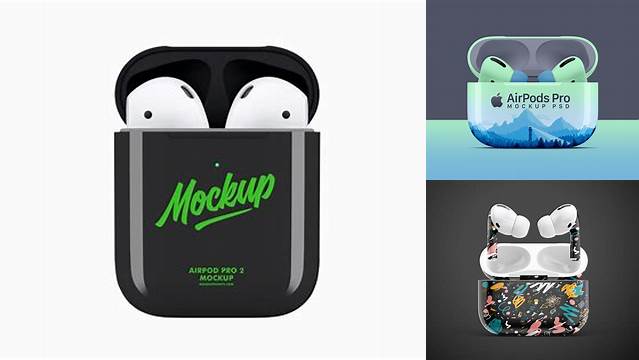 6629+ Airpods Mockup Customizable Design Files