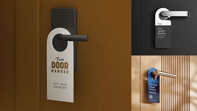 6631+ Door Hanger Mockup Include TIFF